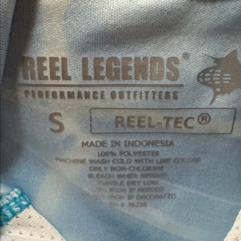 NWT Reel Legends Water Plaid Fishing Long Sleeve Shirt Size Small‎ - Picture 3 of 5